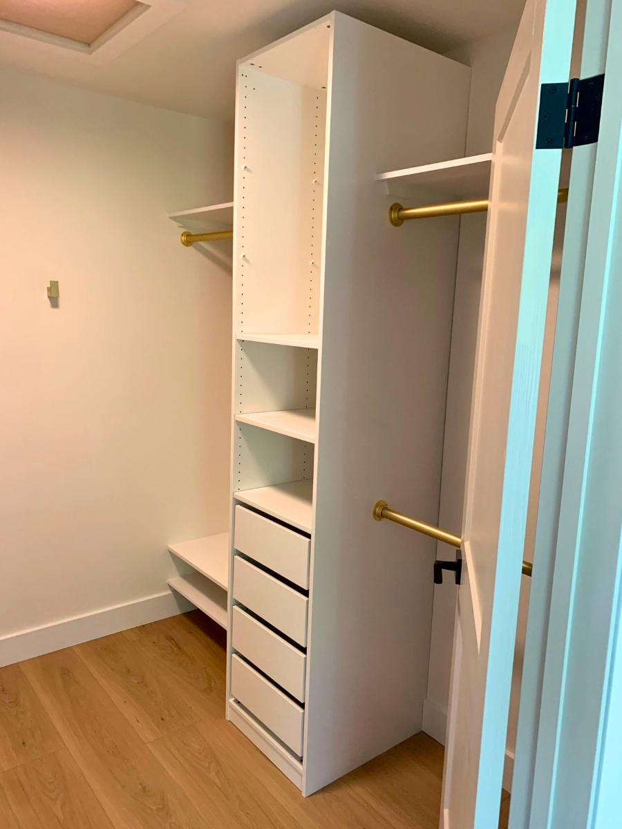 Master closet renovation.