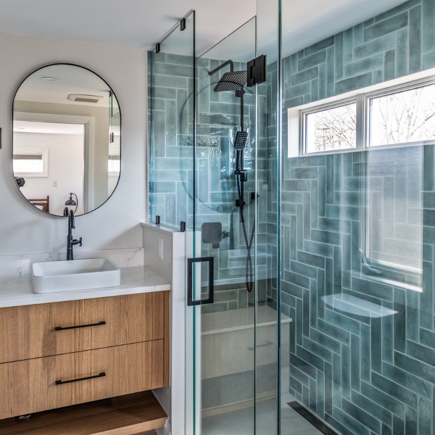 Featured Glass Shower and Bathroom Renovation