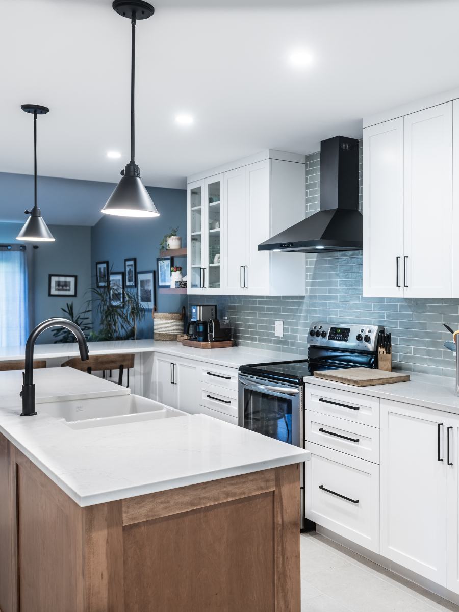 Renovated kitchen project in Ottawa.